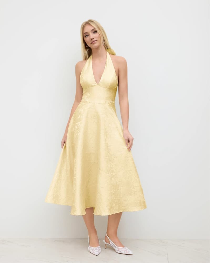 House Of CB Halter Lace Maxi Dress - Image 1