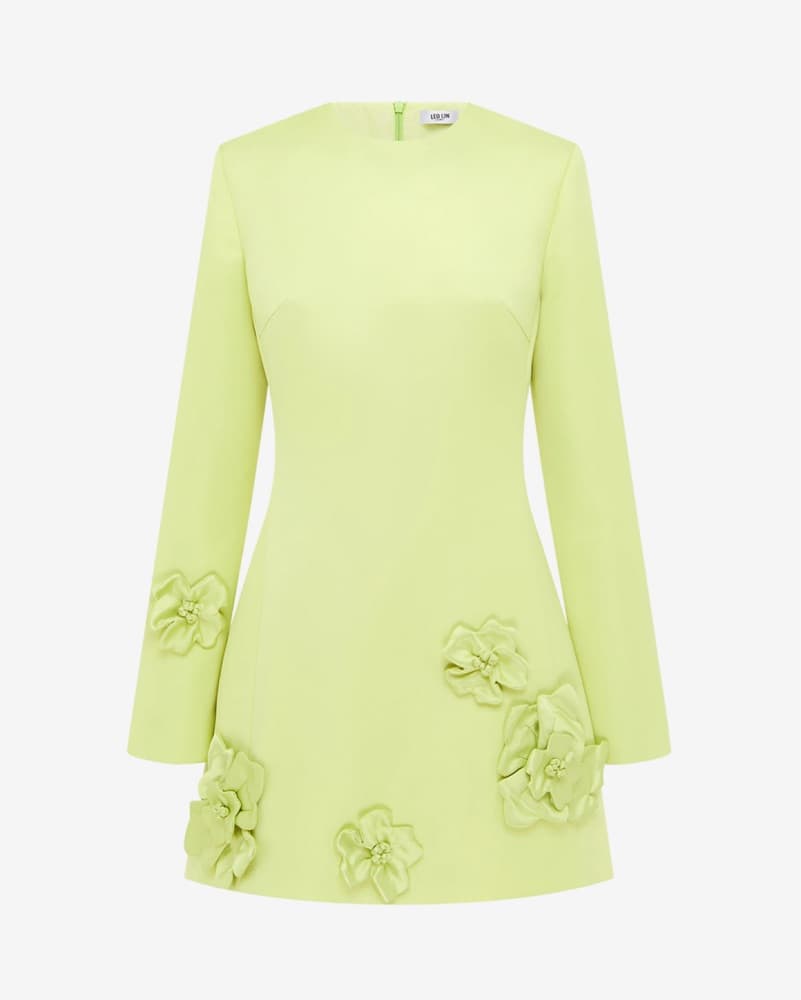 Leo Lin Aliza Long-Sleeve Mini Dress - Image 4