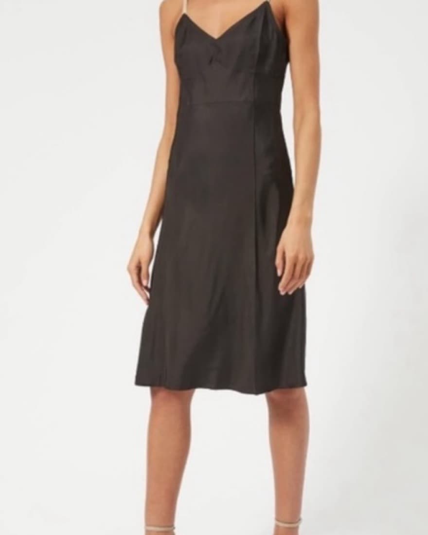 Chic Black Midi Dress- Helmet Lang - Image 1