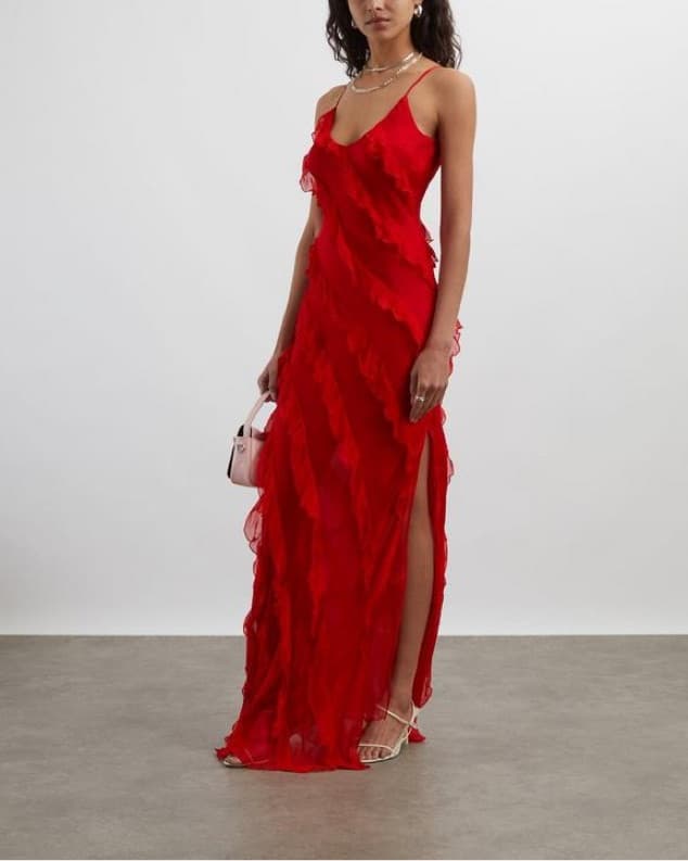 Cecelia Silk Chiffon Maxi Dress - Image 2