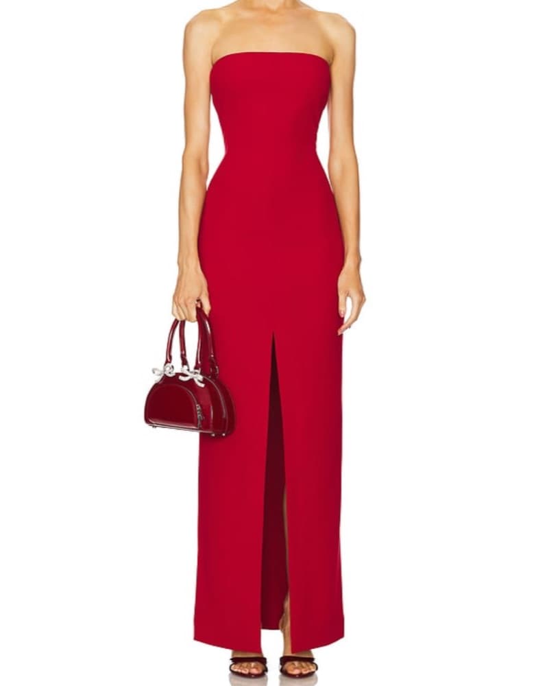 Solace London Bysha Maxi Dress Ruby Red - Image 1