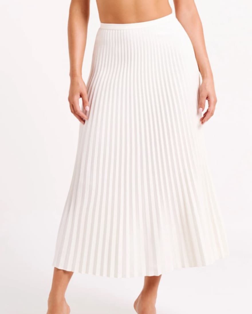 Meshki Twyla Pleated Suiting Maxi Skirt - Image 1