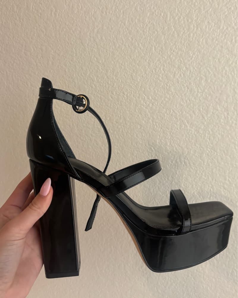 Black Platform Heels - Image 3