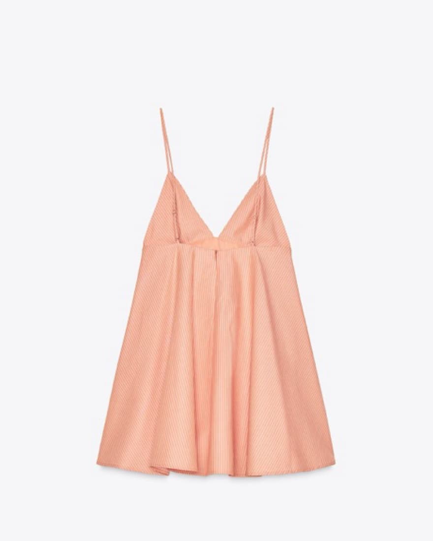 ZARA Orange “Short Dress With Straps” - Image 3