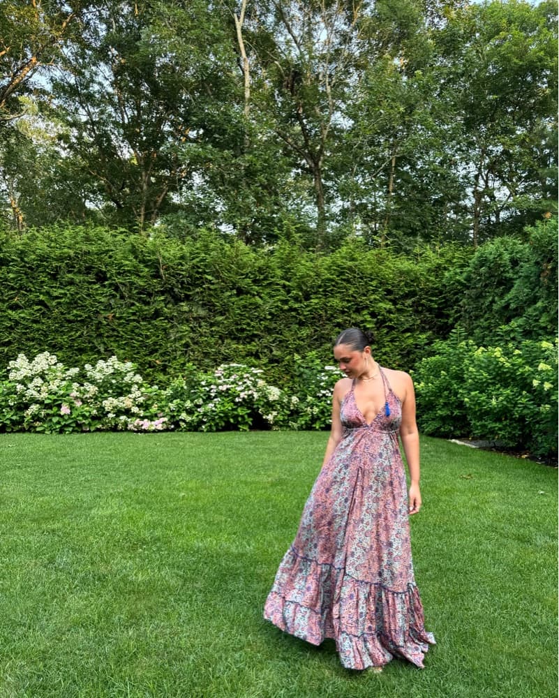 Asos Patterned halter Maxi Dress - Image 1