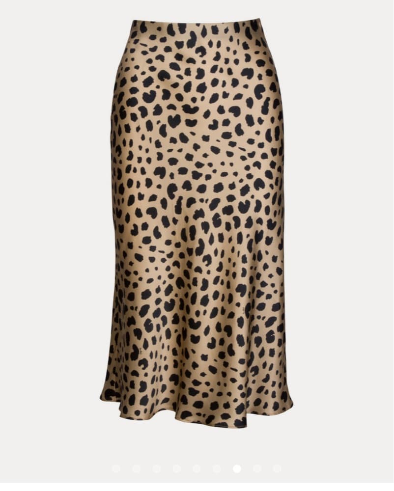 Leopard Print Slip Skirt - Image 3