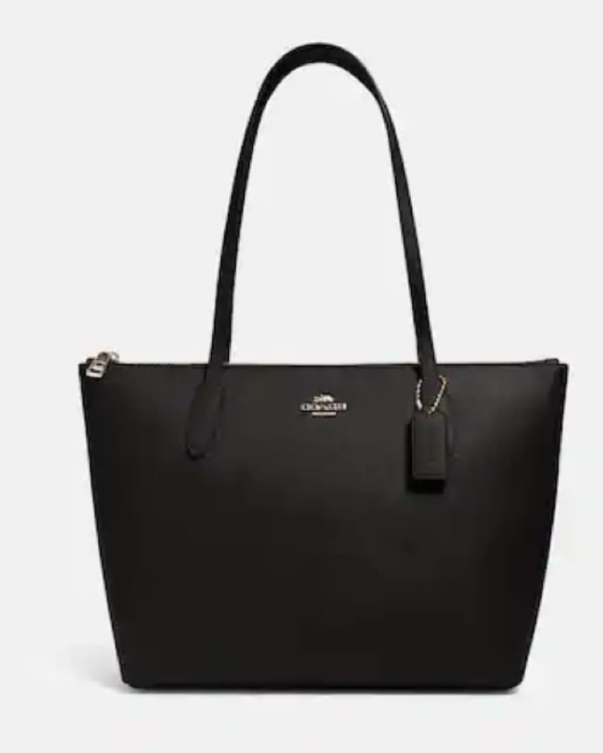 Coach Polished Pebble Leather Zip Tote - Image 4