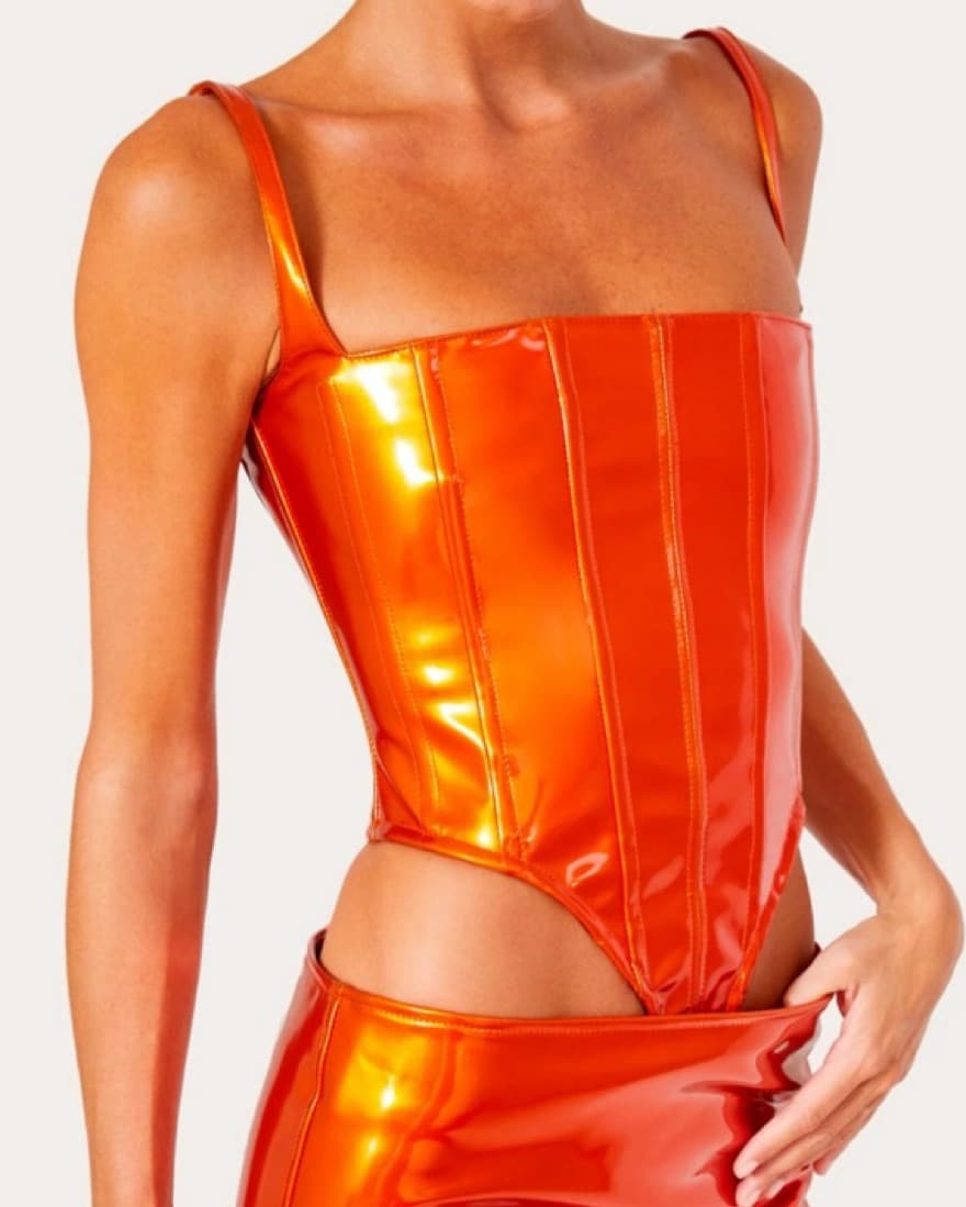Orange LaQuan Smith Corset - Image 3