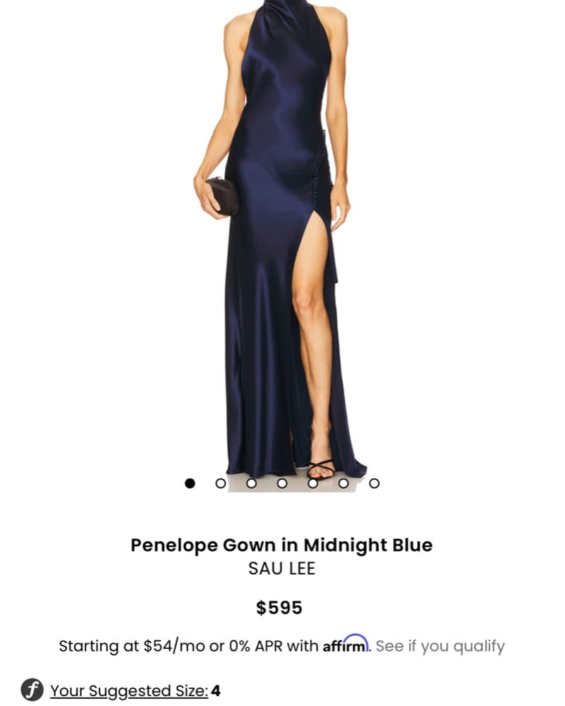 Sau Lee Penelope Gown In Midnight  - Image 1