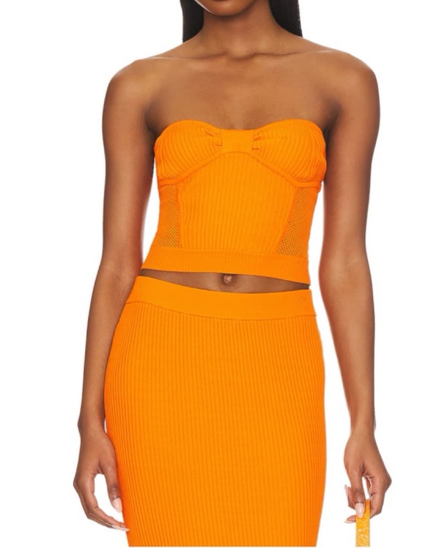 Revolve Orange Matching Skirt Set  - Image 2
