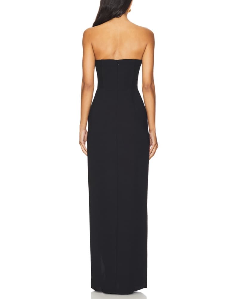 Black Amanda Uprichard Maxi Dress - Image 3