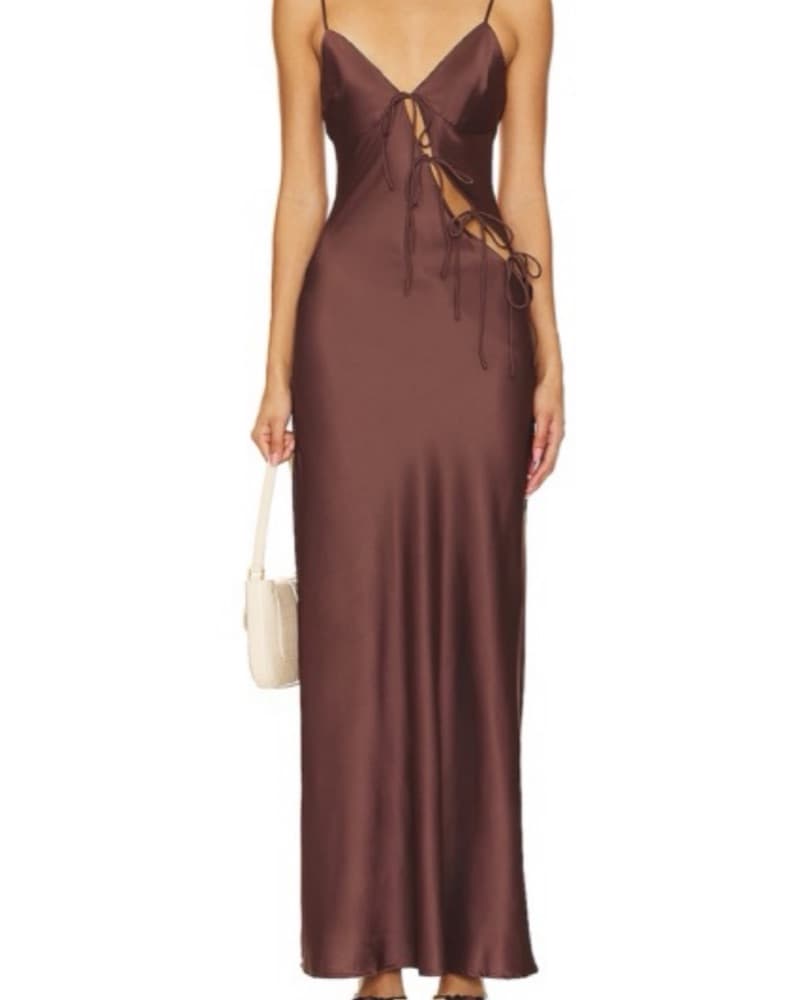 Lioness About A Girl Maxi Dress Brown  - Image 1