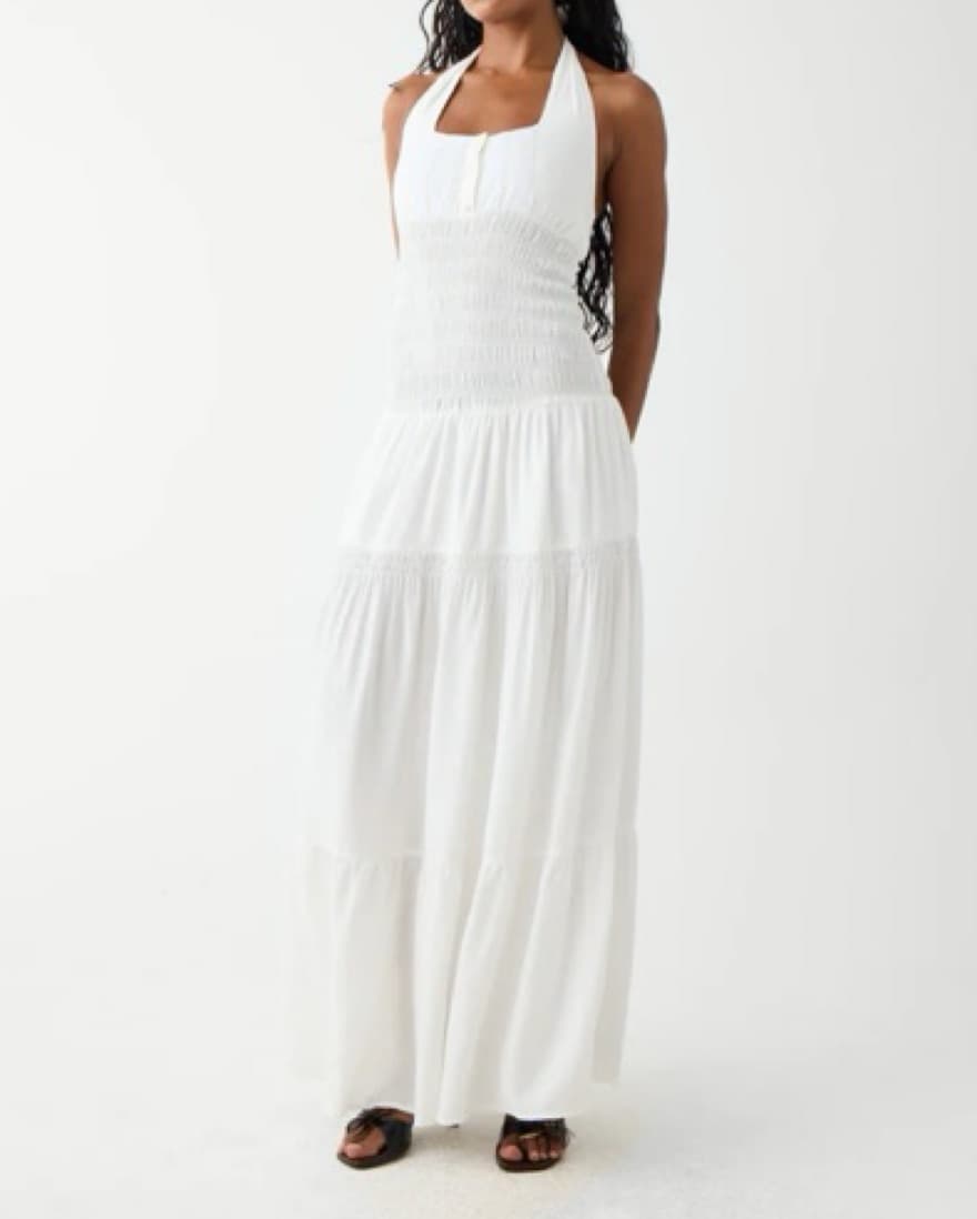 Frankies Bikinis River Halter Maxi Dress - Image 1