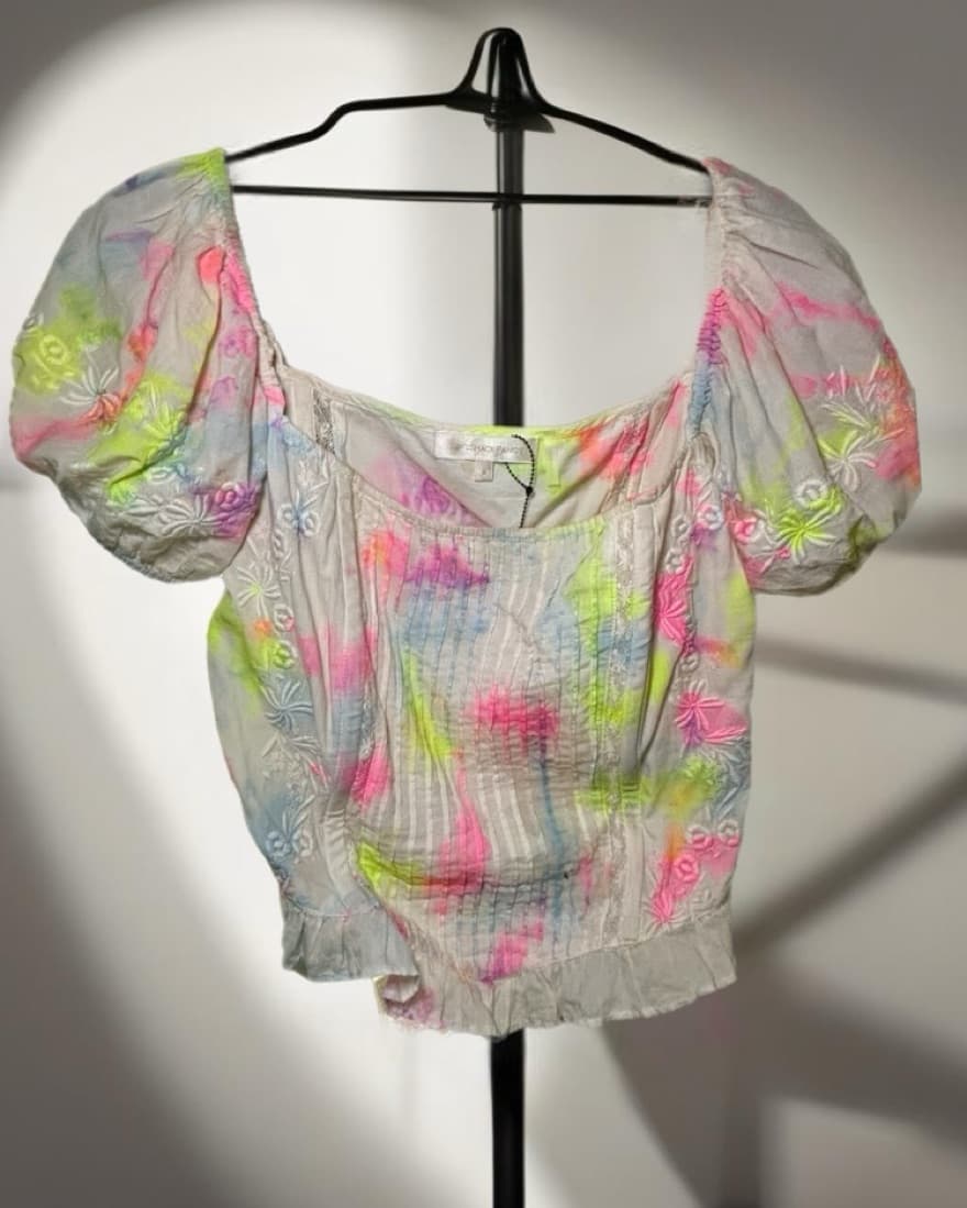 Loveshackfancy Tie Dye Corset Top - Image 1