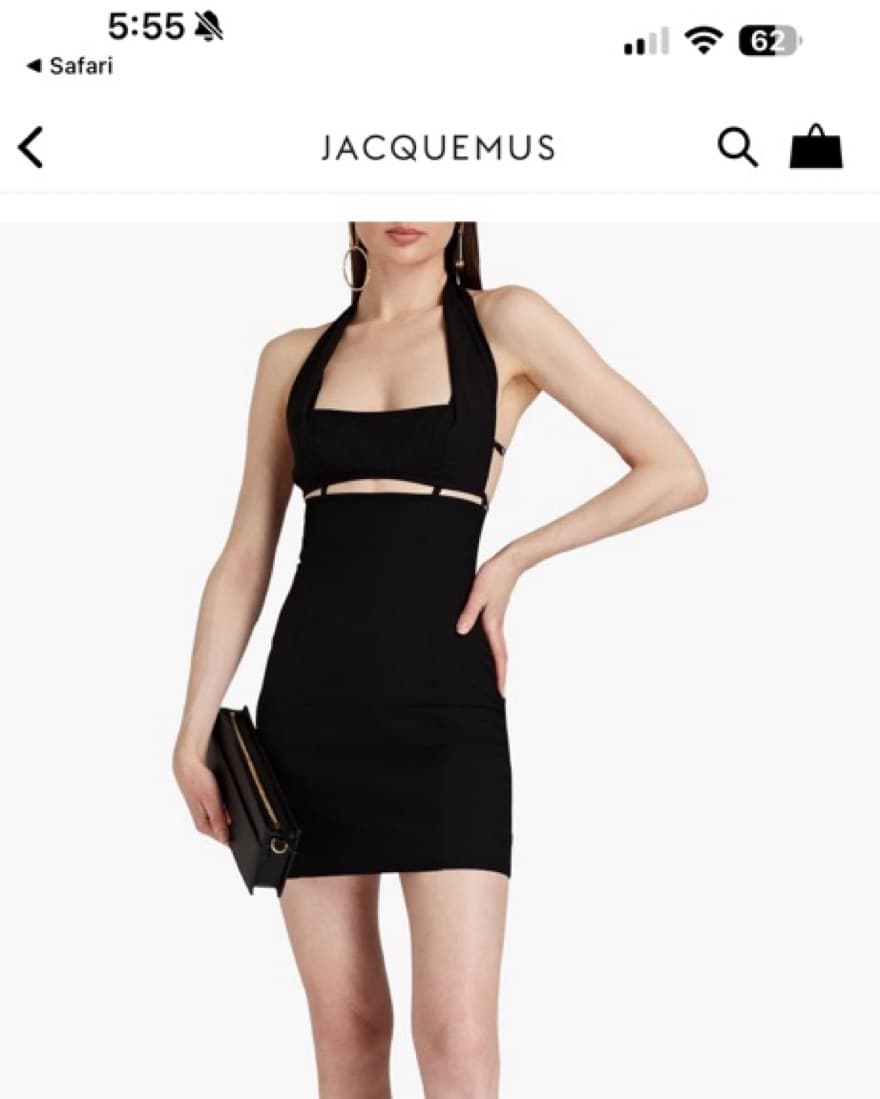 JACQUEMUS HALTER MINIDRESS - Image 3