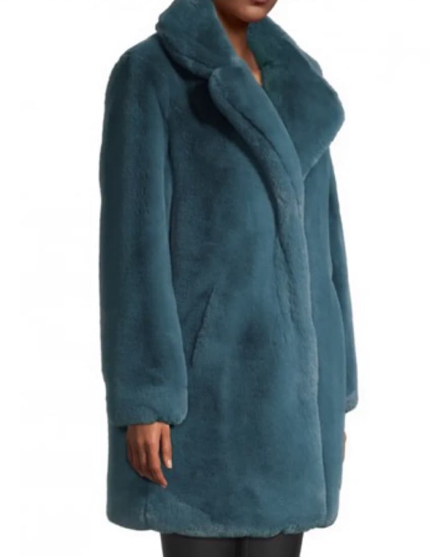 Apparis Stella Faux Fur Pea Coat S - Image 1