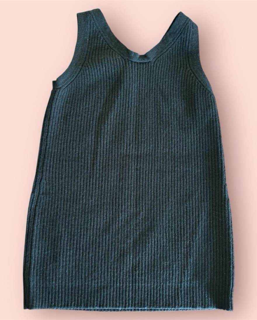 PRADA SMALL SWEATER TANK TOP BLACK - Image 2