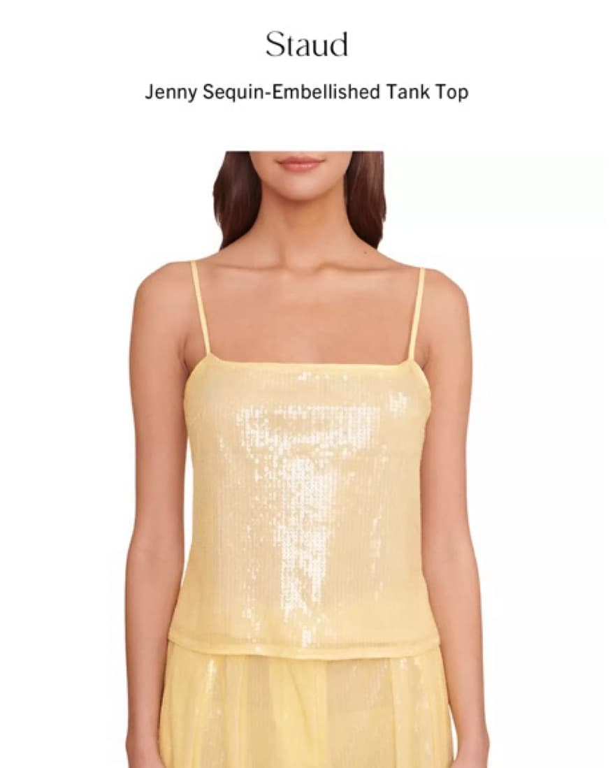 Staud jenny sequin Embellished Tank Top - Image 2
