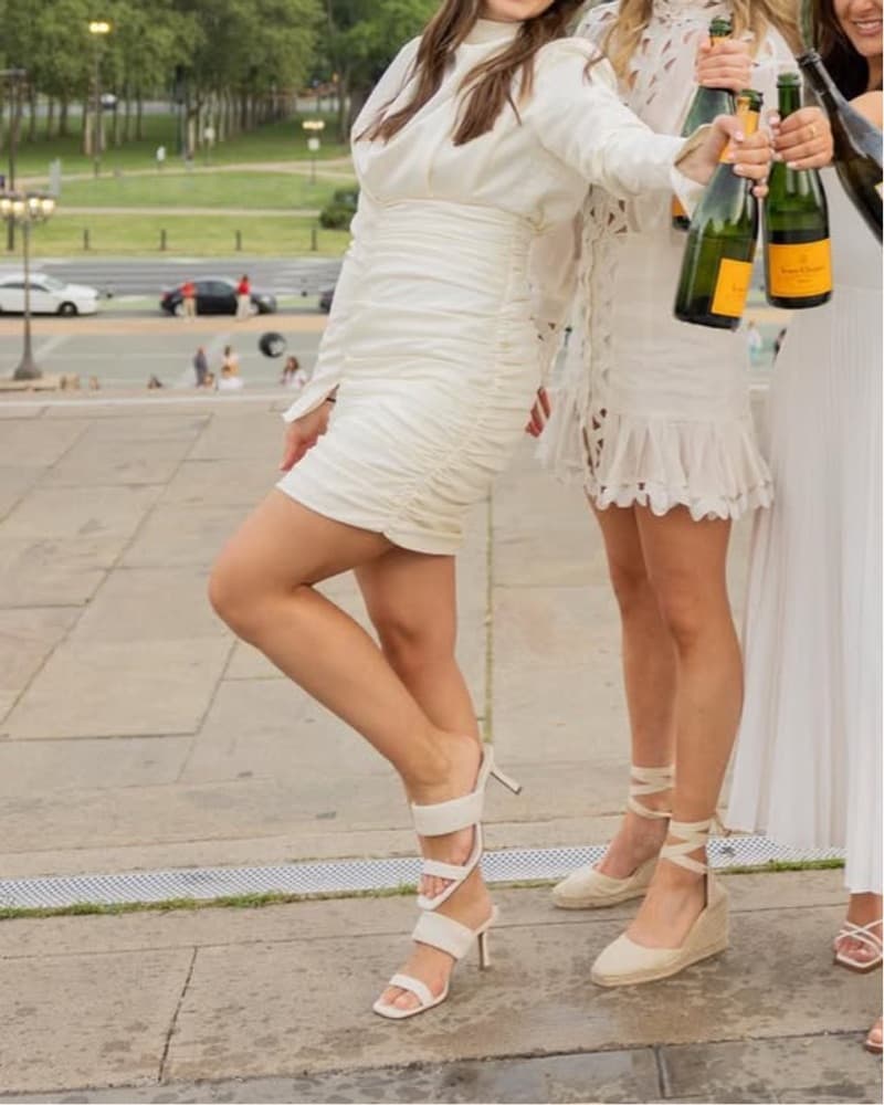 House Of CB Giorgiana Dress In White - Image 4