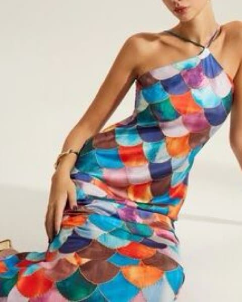 Rainbow Fish Maxi Dress - Image 2