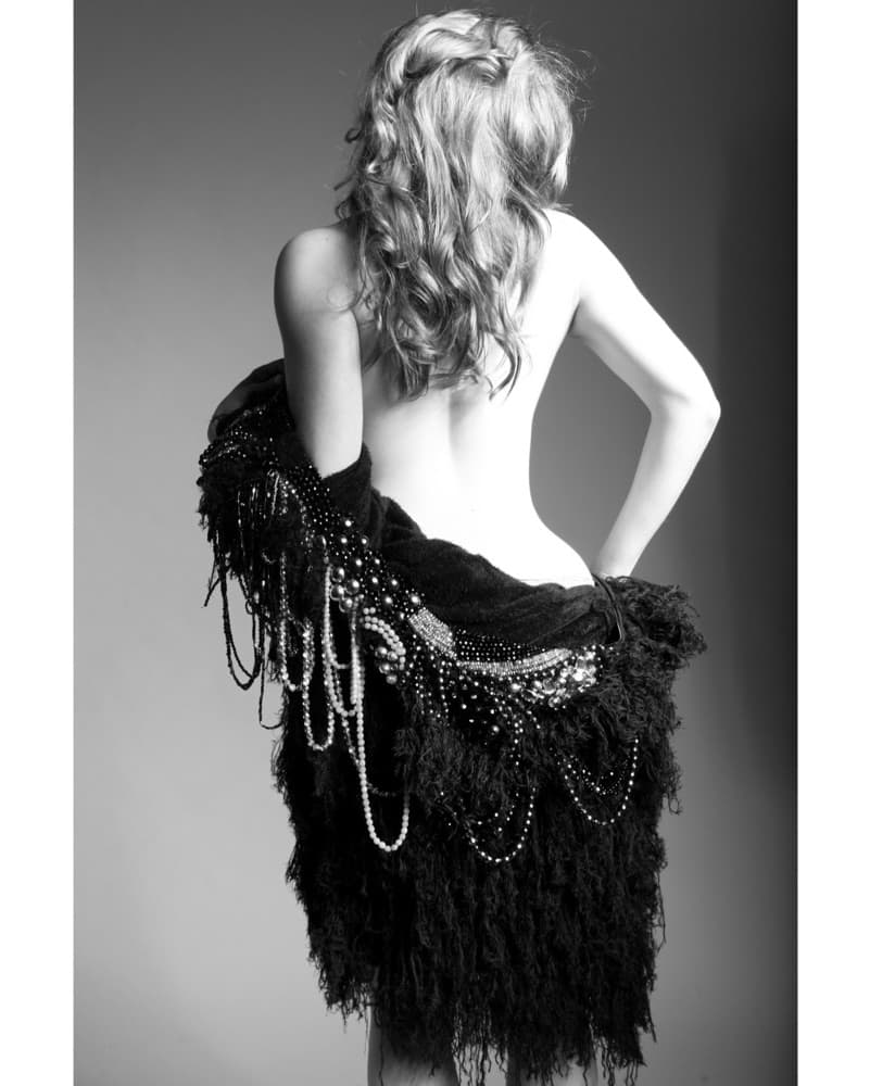 Heavily Beaded Shaggy Coat - Image 2