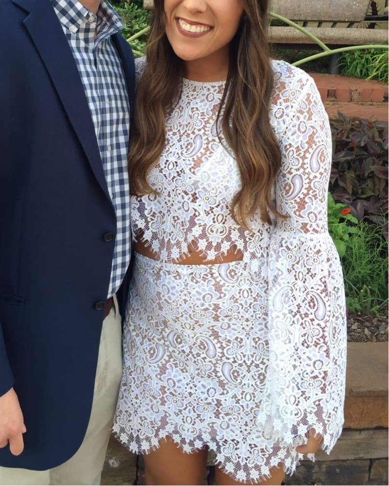 For Love & Lemons White Lace 2 Piece Set - Image 5