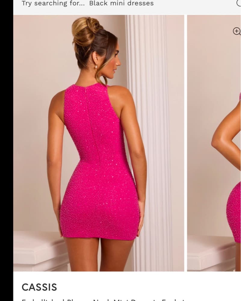 Oh Polly Pink Sequin Mini Dress - Image 3