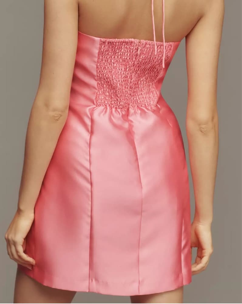 Pink Hutch Bow Halter Slim Mini Dress - Image 5