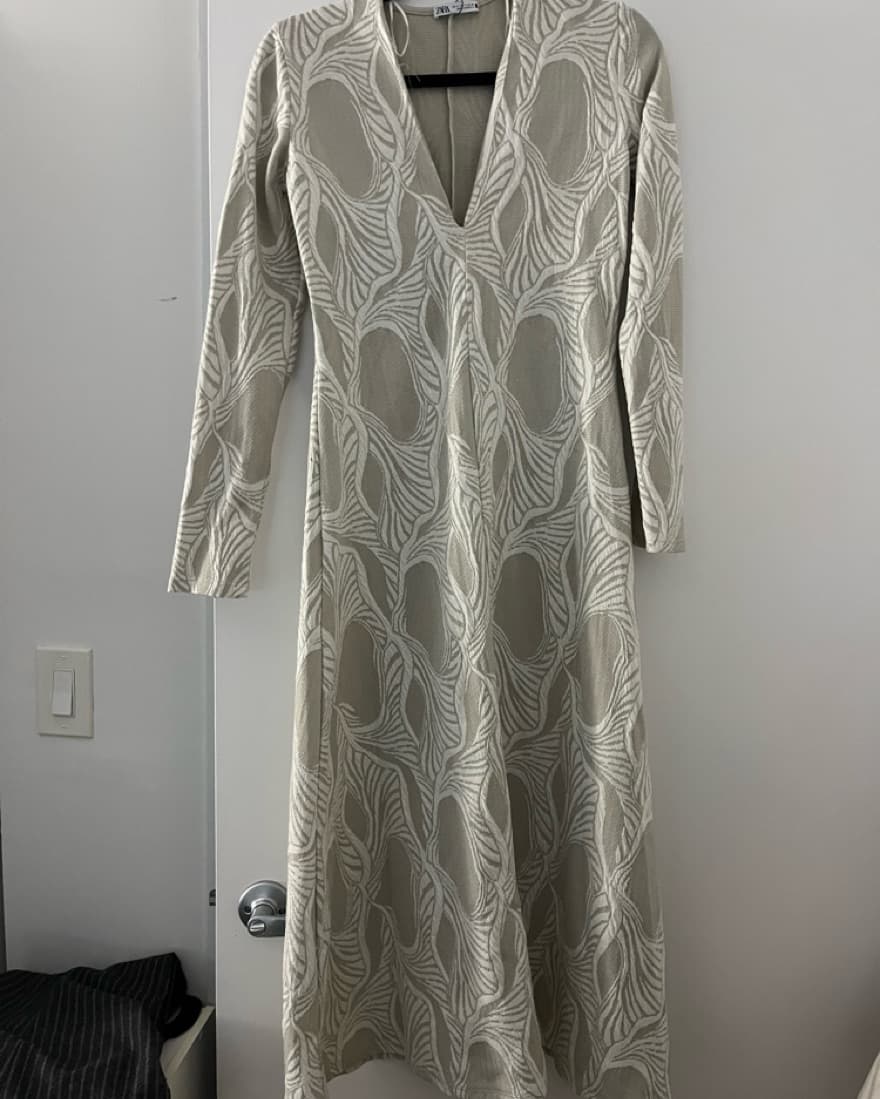 Jacquard Midi Dress - Image 3