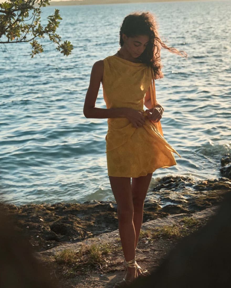 Doen Marcella Dress W Matching Scarf - Image 1