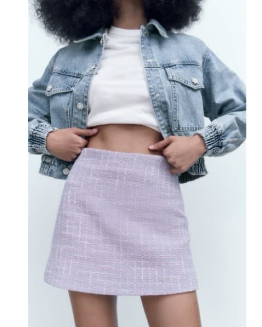 Zara Tweed Miniskirt - Image 2