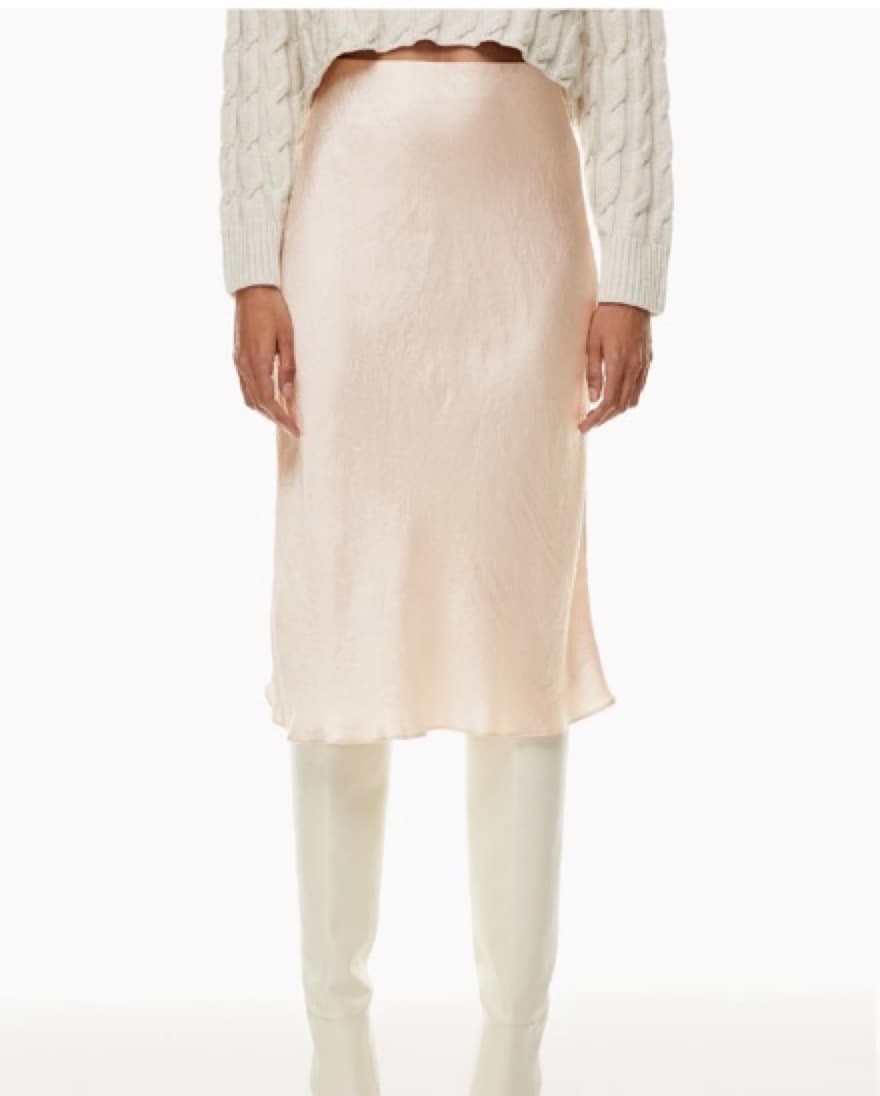 Aritzia Babaton Slip Satin Midi Skirt - Image 3
