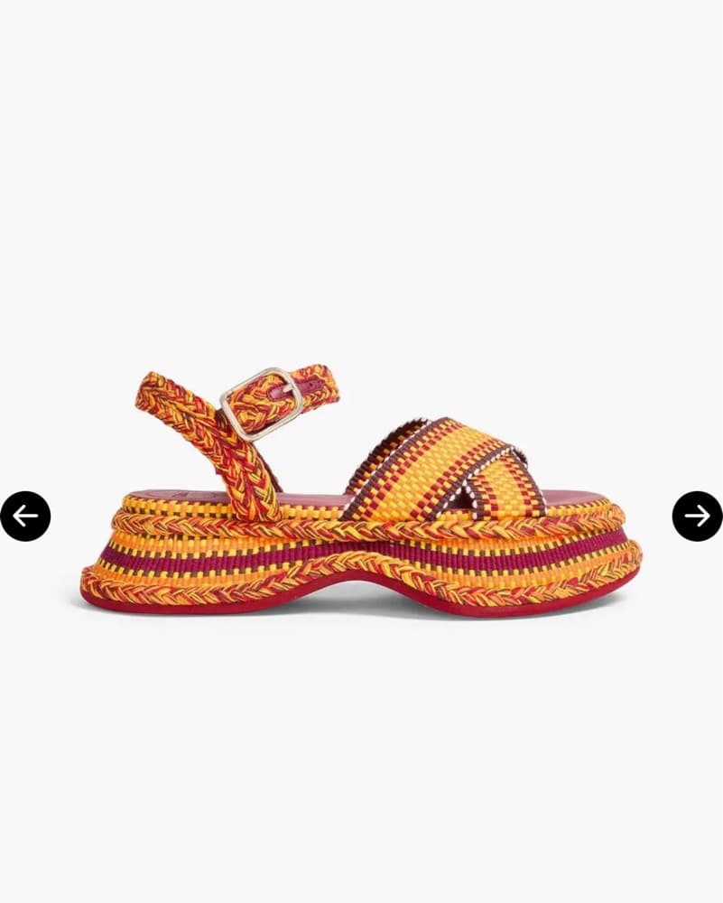  Chloe Meril Woven Platform Sandals  - Image 4