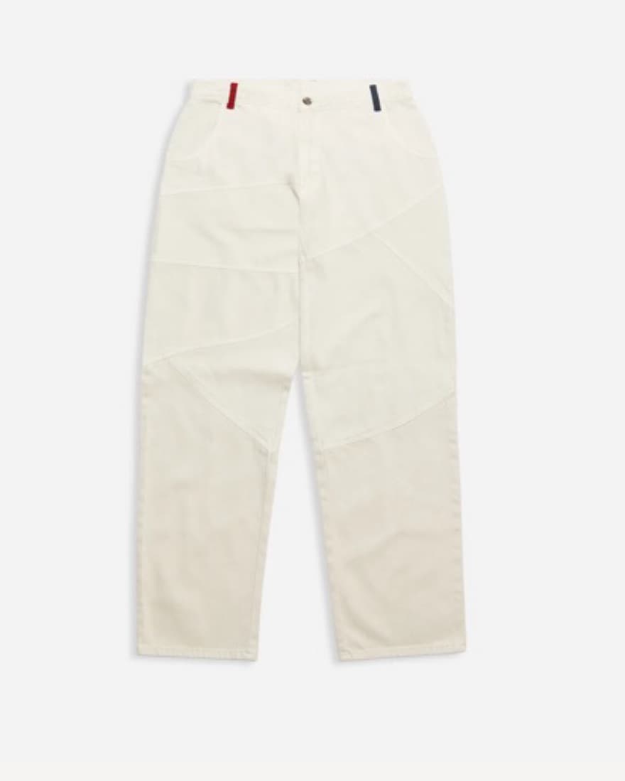Adrian Cashmere White Denim Trousers - Image 1