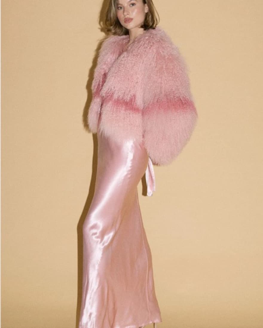 Georgina Jacket - Rosewater/Flamingo Pin - Image 3