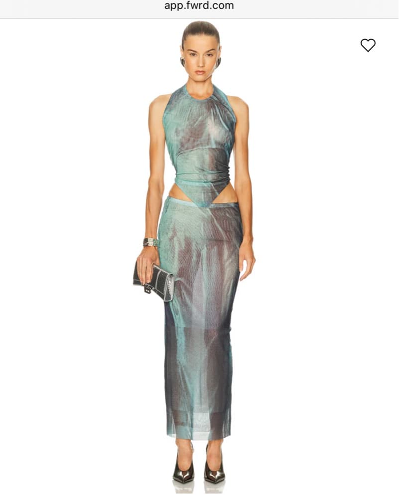 JEAN PAUL GAULTIER Water Long Skirt - Image 3