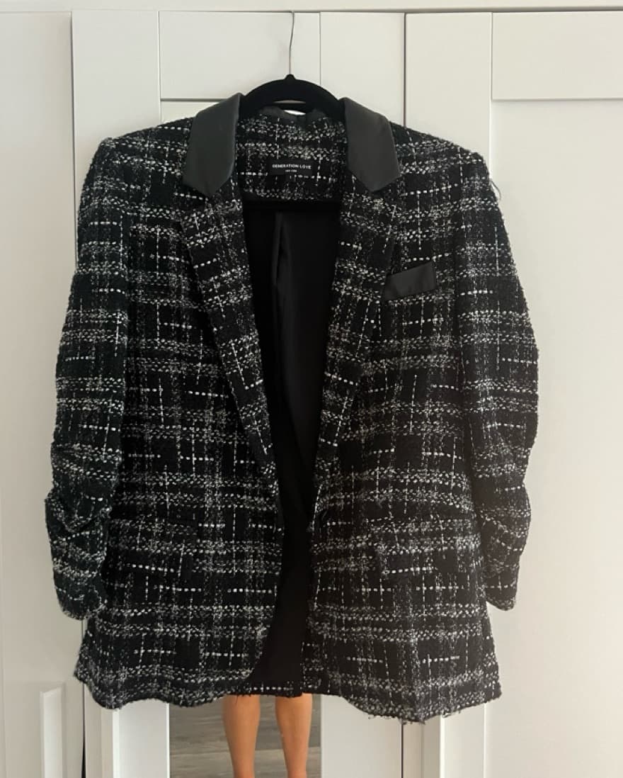 Generation Love Black Tweed Blazer - Image 5