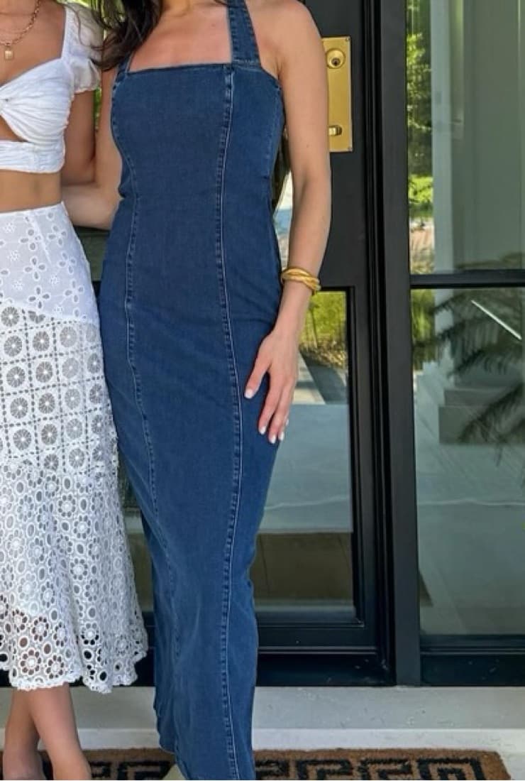 Reformation Evita Denim Dress - Image 1