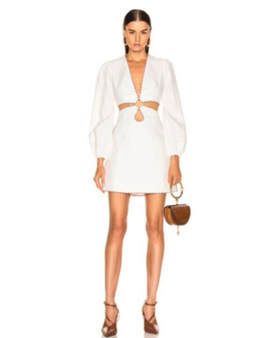 Zimmermann Cut Out Mini Dress - Image 2