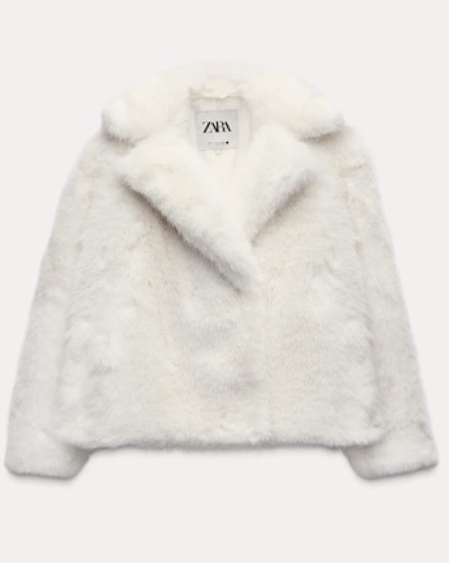 Zara Faux Fur Jacket ZW Collection - Image 4