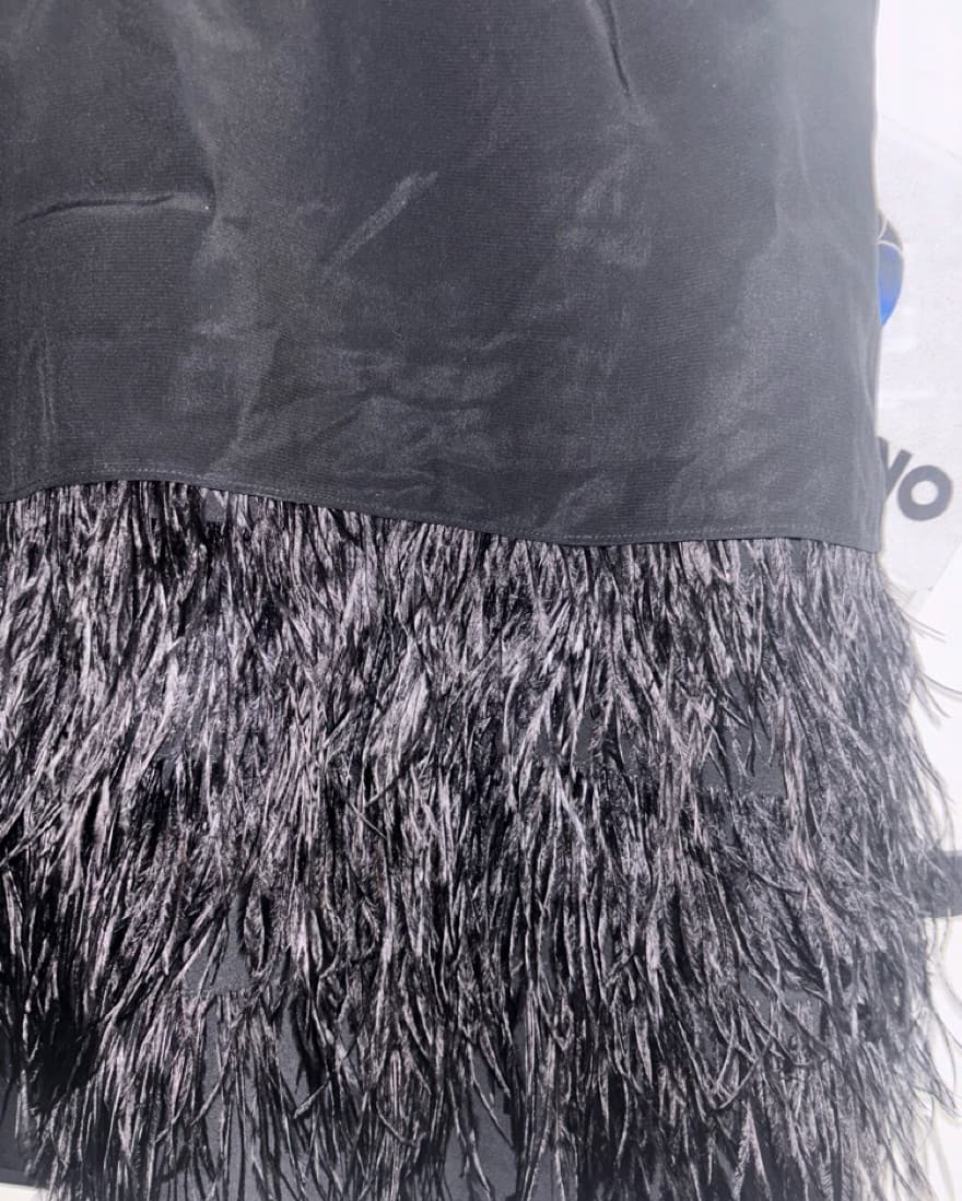 Tibi Ostrich Feather Dress - Image 2