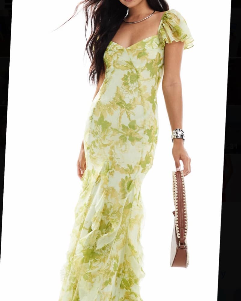 Vibrant Floral Maxi Dress - Image 1