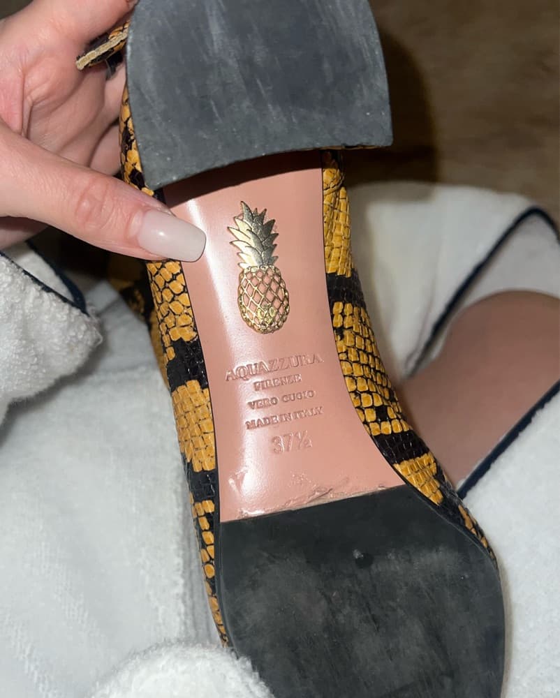 Aquazzurra Snakeskin New Heel Boot - Image 6