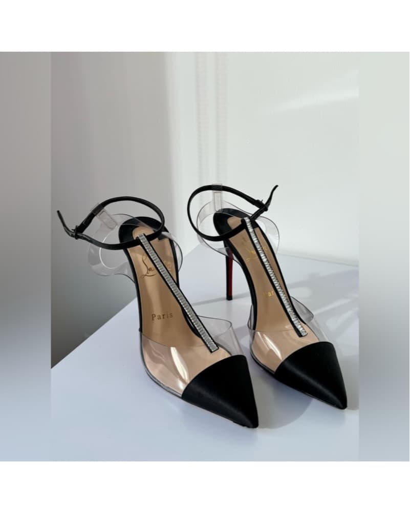 Christian Louboutin Nosy Strass Satin - Image 1