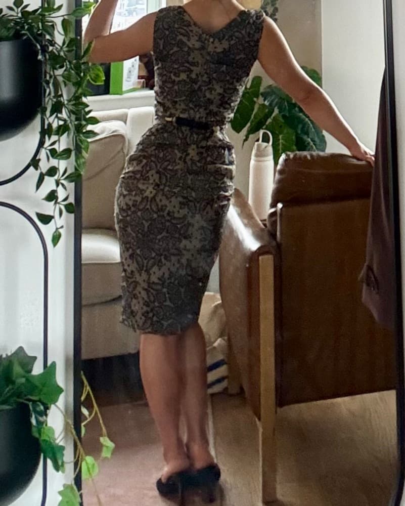 Dolce And Gabbana Silk Lace Print Dress - Image 3