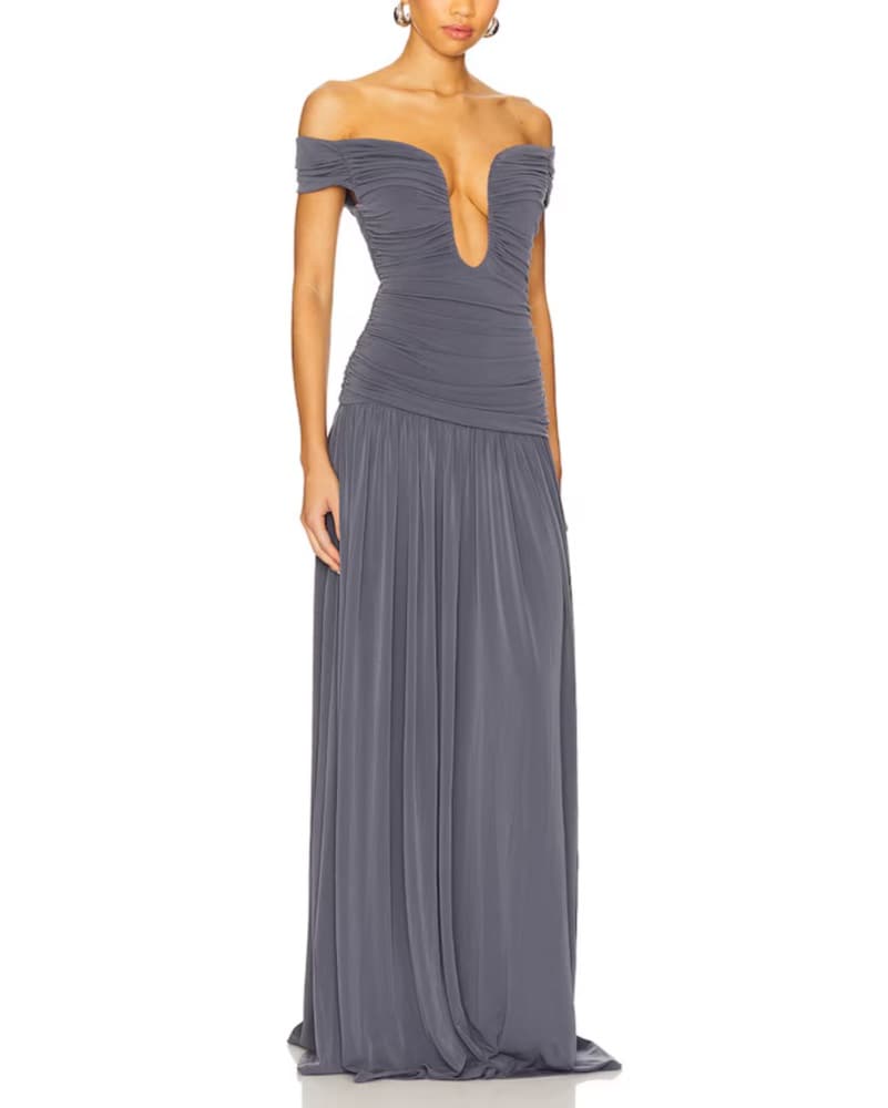Alizee Gown in Slate Grey - Image 2