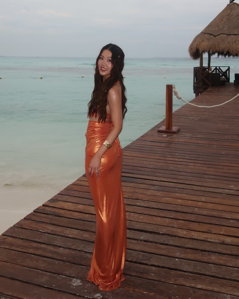 Revolve Orange Sunset Maxi Dress  - Image 2