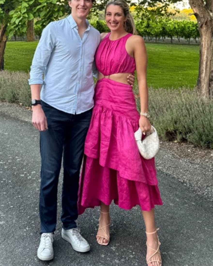 Vibrant Fuchsia Ruffle Midi Dress - Image 4