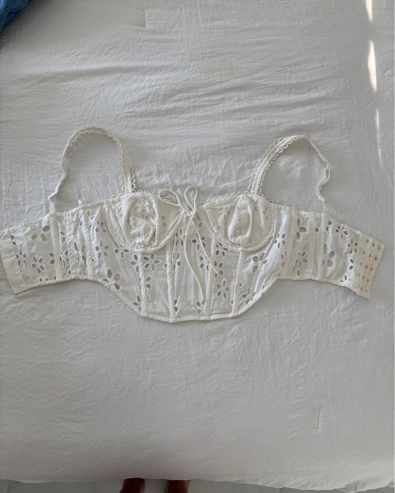 For Love & Lemon Lace White Corset - Image 6