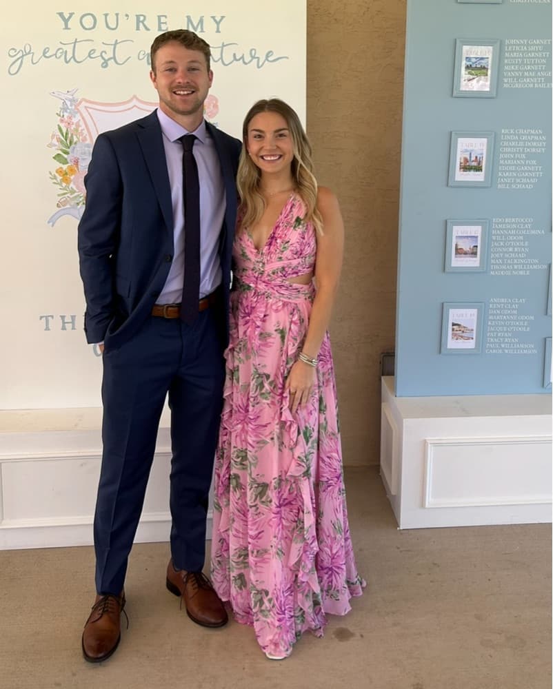 Pink Floral Dress - Image 1